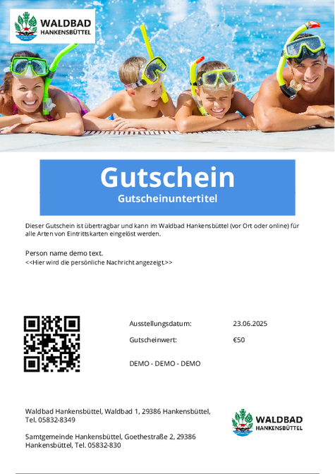 Gutschein-Design 1 auswählen